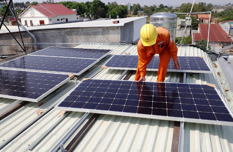 Quy trình thi công hệ thống điện năng lượng mặt trời